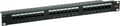 Miniatyrbillede 1 af 5: Premium CAT6 Gigabit 19'' Patch Panel 1U med 24 porte - Uafskærmet / Sort