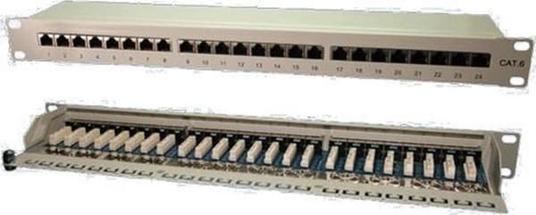 LogiLink NP0040 patchpanel Grå