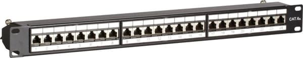 CAT6a STP patch panel - 24 porte