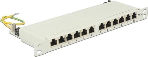 Delock 43311 patchpanel 0,5U Grå