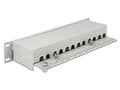 Miniatyrbillede 2 af 2: 10" Patch panel Delock 12-Port Cat6A skærmet grå