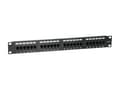 Miniatyrbild 1 av 7: Utrusta Patch panel 24x RJ45 Cat5e 19" 1U svart