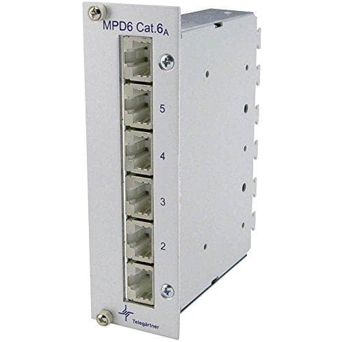 Telegärtner 6-ports netværkspatchpanel J02021A0054 CAT 6A 3 U (J02021A0054)