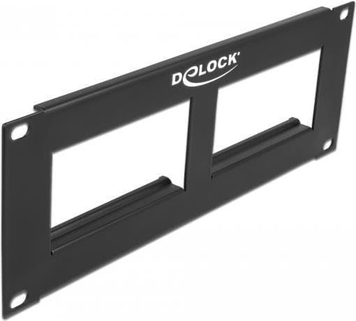 Delock Easy 45 - Patch Panel - Rackmonterbar - Sort - 2U - 25,4 cm (10") (81379)