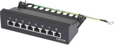 Renkforce 8 port network patch box 25.4 cm (10") CAT 6a 1 U (RF-3353156)