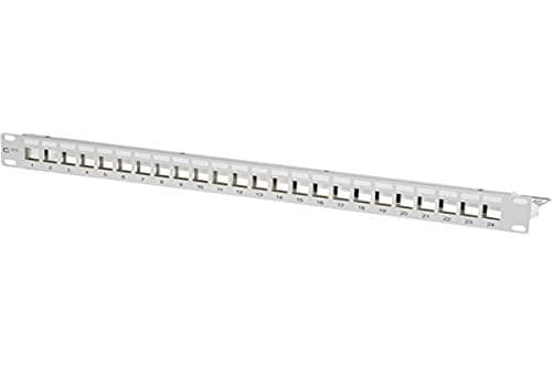 Metz Connect - Patch Panel - Rack monteres - Grå - 1U - 48,3 cm (19") - 24 porte