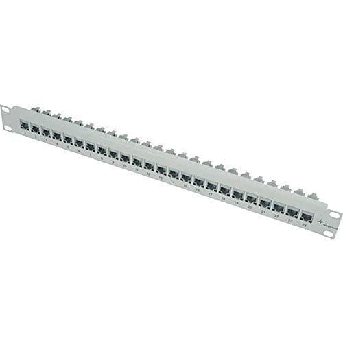 Telegärtner 48,30 cm (19") modulholder med 24 x AMJ kobling Cat.6 uden kabelklemme, 1 U installationshøjde - 1 stk (J02023A0026)