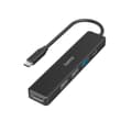 Miniatyrbild 1 av 2: Hama USB-C Hub Multiport 5-portar 3x USB-A USB-C HDMI&trade;