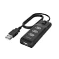 Miniatyrbild 1 av 2: Hama USB-hubb 4-ports USB 2.0 480 Mbit/s På/Av-brytare