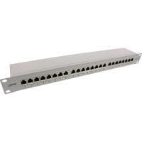 INLINE - Patch Panel - Rack monteres - RJ-45 X 24 - Lysegrå, RAL 7035 - 1U - 48,3 cm (19") Grå