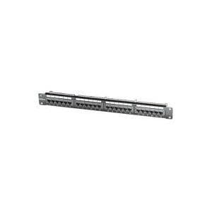 ROLINE Cat.5e 48,30 cm (19") panel, 24 porte, UTP, sort (26.11.0349) Sort