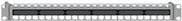 Rutenbeck PP-UM A-48/1 VA - Patch panel (dummy panel) - sort, RAL 9005, rustfrit stål - 1U - 48,3 cm (19") - 48 porte