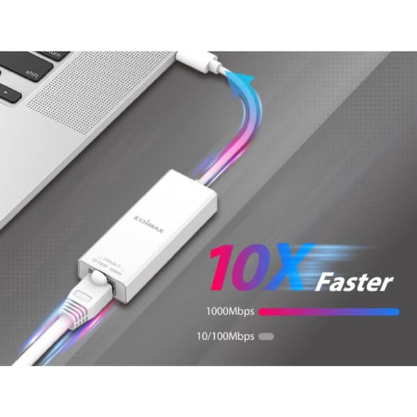 EDIMAX EU-4306C Nätverksadapter 10 / 100 / 1000 MBit/s USB-C®, RJ45