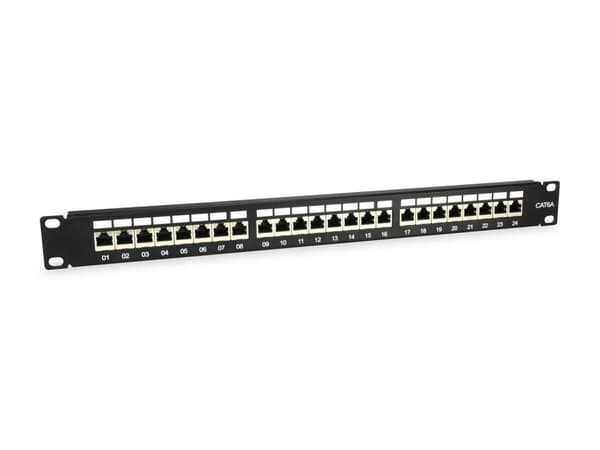 Udstyr 326625 patchpanel 1U Sort