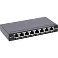 Miniatyrbillede 1 af 6: InLine® patchpanel Cat.6A 0.5U 8-fold, bord-/vægmontering, sort, RAL9005 (76818S)