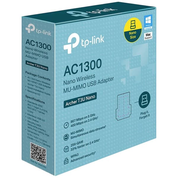 TP-LINK Archer T3U Nano Nätverksadapter USB 1.3 GBit/s