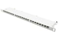Miniatyrbillede 1 af 3: Patchpanel 48,30 cm (19") Kat. 6A, 24-ports, 0,5 U, STP-afskærmet, åbning uden værktøj, ren hvid (RAL9010), Go (GC-N0143)