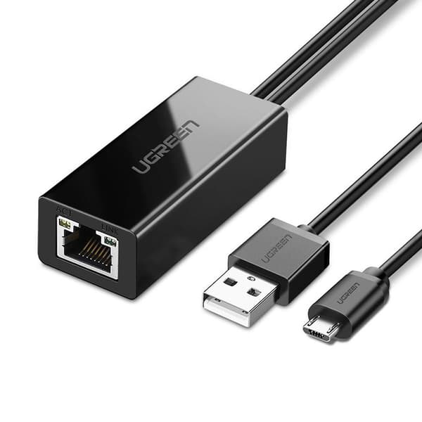 Ugreen Nettverksadapter 100Mbps til Chromecast 1m