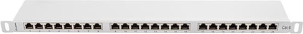 Lanberg PPS6-0024-S patchpanel 0,5U Grå