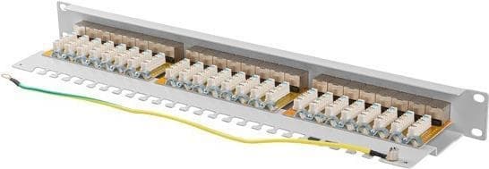 Lanberg PPSA-1024-S - Cat6a - F/UTP (FTP) - Grå - ABS - Metal - Rackmount - 1U (PPSA-1024-S) Grå