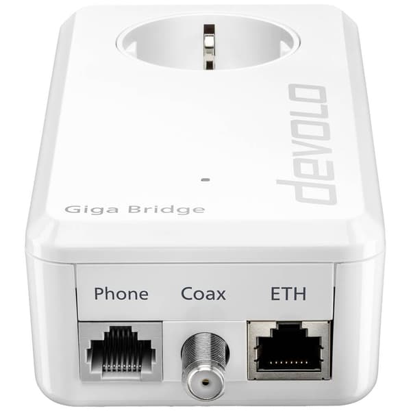 Devolo Giga Bridge Coax Nätverksadapter 8860 EU IP-brygga, glasfiber