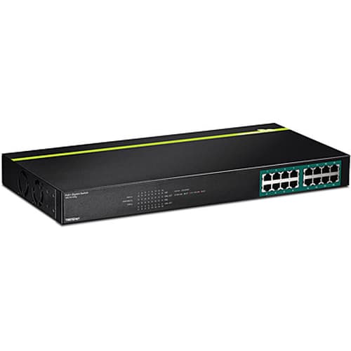 16-PORT GIGABIT POE+ SWITCH/SMART FANS musta