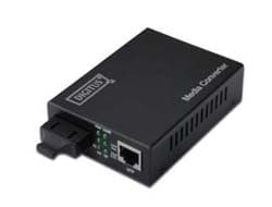 DIGITUS Professional DN-82120-1 - fiber media converter - 10Mb LAN, 100Mb LAN, 1GbE