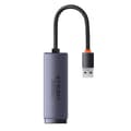 Miniatyrbild 3 av 8: ADAPTOR RETEA Baseus Lite, USB 2.0 to RJ-45 10/100 Mbps Adapter, metalic, LED, gri "WKQX000013" (timbru verde 0.18 lei)  - 6932172606046