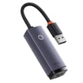 Miniatyrbild 5 av 8: ADAPTOR RETEA Baseus Lite, USB 2.0 to RJ-45 10/100 Mbps Adapter, metalic, LED, gri "WKQX000013" (timbru verde 0.18 lei)  - 6932172606046