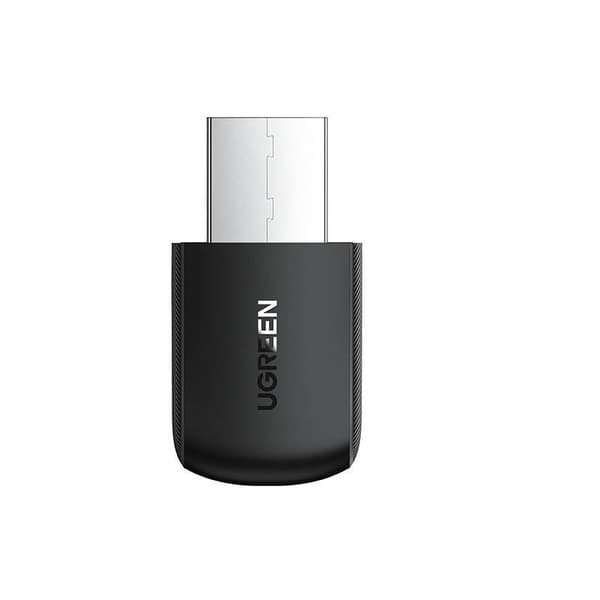 ADAPTOR RETEA Ugreen, "CM448"extern wireless 2.4 GHz | 5 GHz, USB 2.0, port, 600 Mbps, antena interna x 1, LED "20204" (timbru verde 0.18 lei)  - 6957 Sort