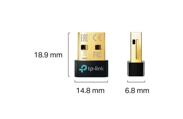 ADAPTOARE  Bluetooth TP-Link, conectare prin USB 2.0, distanta 10 m (pana la), Bluetooth v5.0, antena interna, "UB5A" (timbru verde 0.18 lei)