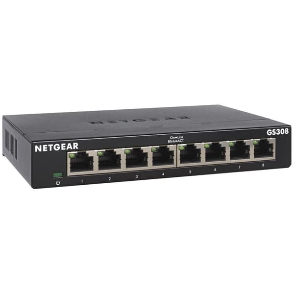 8-PORT GB ETHERNET UNMGD SWITCH Sort