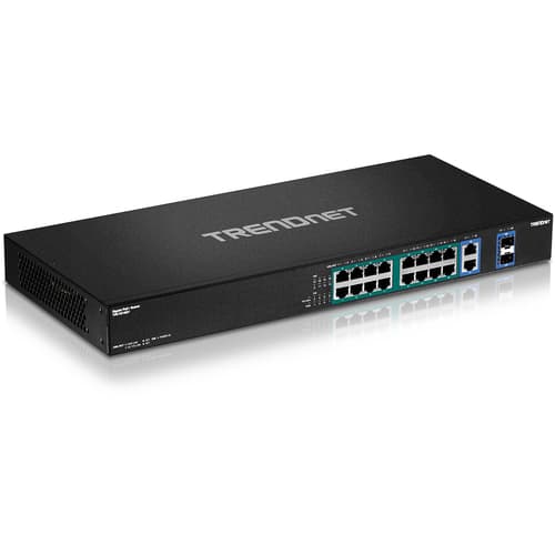 18-PORT GIGABIT HIGH POWER/POE+ SWITCH (440W) Svart