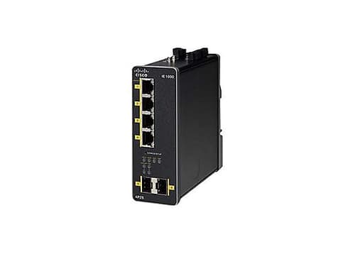 IE1000 with 4 FE Copper PoE+ ports and 2 GE SFP uplinks
