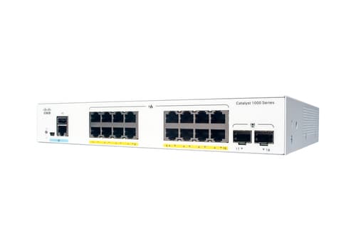 Catalyst 1000 16port GE, Full POE, 2x1G SFP Grå