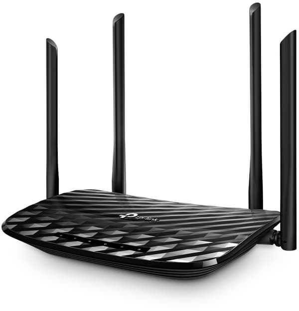 TP-Link AC1200 Wireless MU-MIMO Gigabit WiFi Router Sort