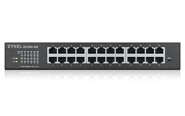 Przełącznik zarządzalny GS1900-24E-EU0103F 24port GbE Smart  24x100/1000 Svart