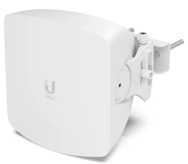 UBIQUITI Wave AP; Max. throughput: 5.4 Gbps (2.7 Gbps duplex); 30° sector coverage; 5 GHz weatherproof backup radio (Max. throughput: 800 Mbps); 2.5 G