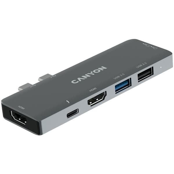 CANYON hub DS-5 7in1 Thunderbolt 3 Space Grey