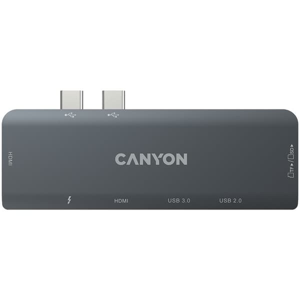 CANYON hub DS-5 7in1 Thunderbolt 3 Space Grey