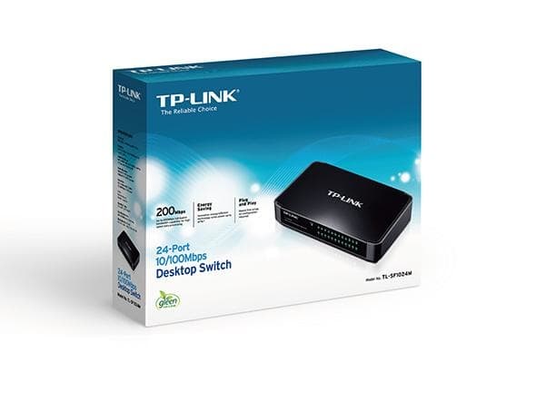 TP-LINK TL-SF1024M Switch 24x 10/100Mbps plastic case