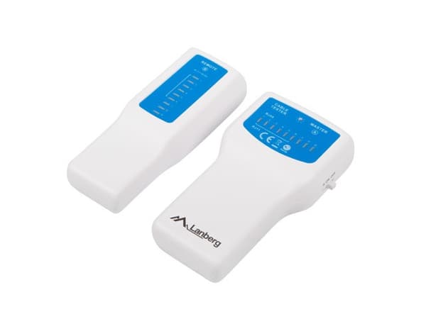 Lanberg NT-0402 netværkskabel tester PoE tester Blå, Hvid