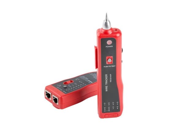 Lanberg NT-0501 nätverkskabeltestare Svart, Röd