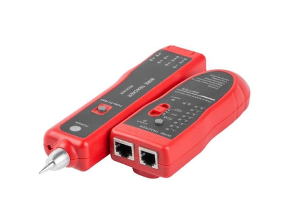 Lanberg NT-0501 nätverkskabeltestare Svart, Röd