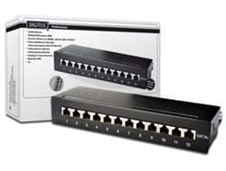 Digitus Desktop CAT 6A, class EA patch panel, shielded, black Sort