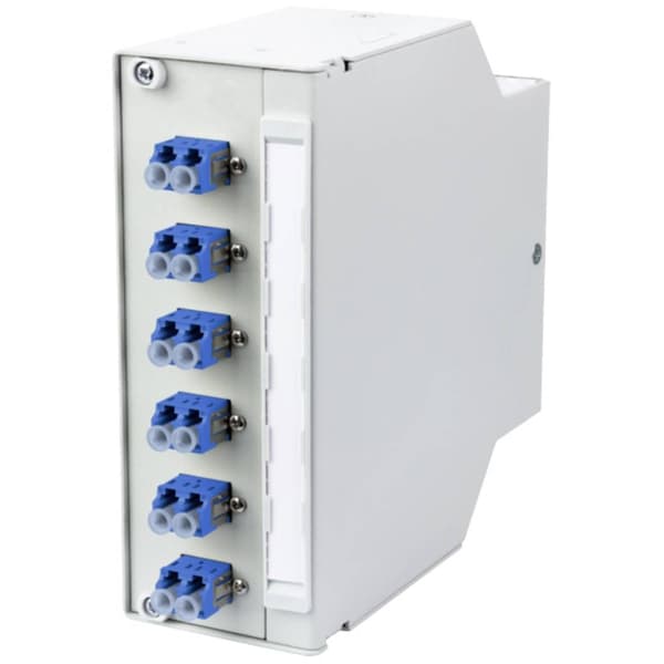 Metz Connect OpDAT REGpro VIK 6xLC-Duplex OS2 Fiberoptisk kopplingspanel 6 Port LC