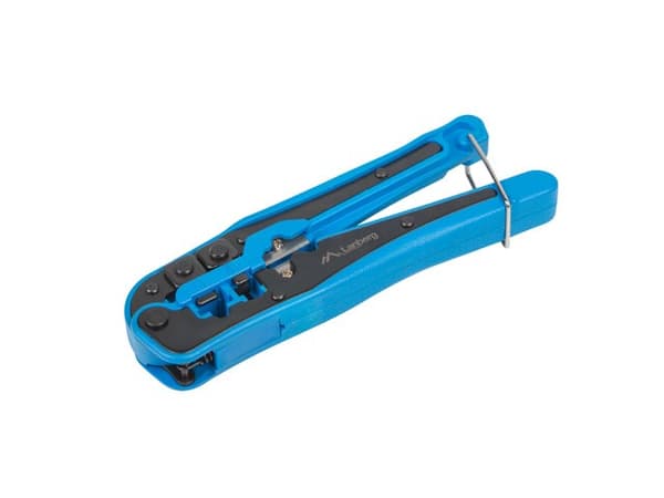 Lanberg NT-0202 kabelpresser Krympeværktøj Sort, Blå