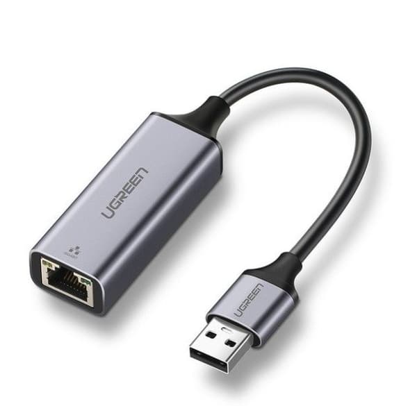 ADAPTOR RETEA Ugreen, "CM209" extern, USB 3.0(T) la port Gigabit RJ-45, negru "50922" (timbru verde 0.18 lei)  - 6957303859221