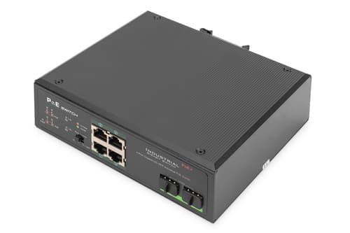 DIGITUS DN-651109 - switch - 4 ports - unmanaged Svart