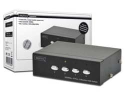 DIGITUS DS-45100 - monitor switch - 4 ports